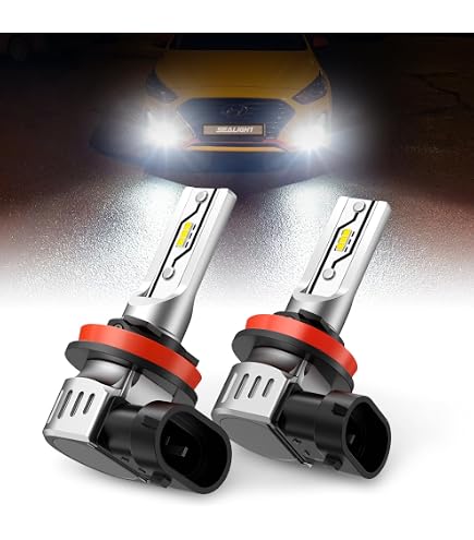 AUXITO H11/H8/H16 LED Fog Light Bulbs or DRL, 6000 Lumens 3000K